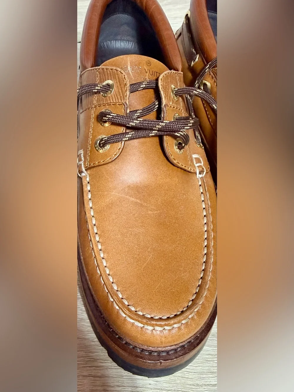 Louis Vuitton Summerland Line deck Shoes, Sz 7.5 (US Sz 8.5), NWOB, Authentic
